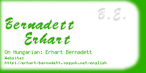 bernadett erhart business card